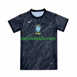 Camisolas de futebol Brasil Copa America Guarda Redes Equipamento Alternativa 2024 Manga Curta